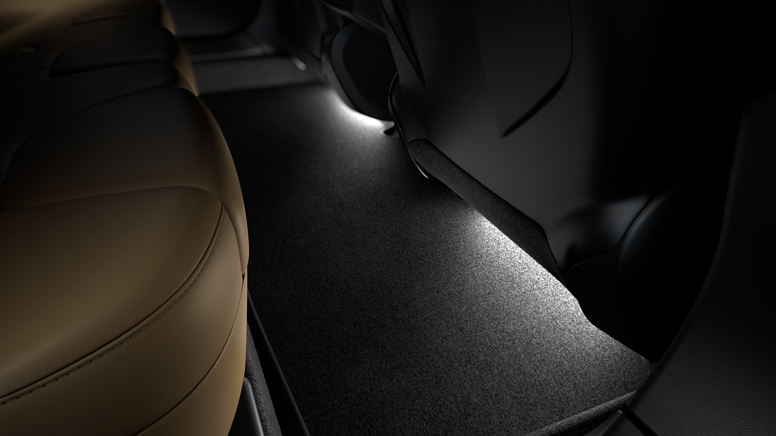 Tesla Model S Interior Lighting For Back Seat